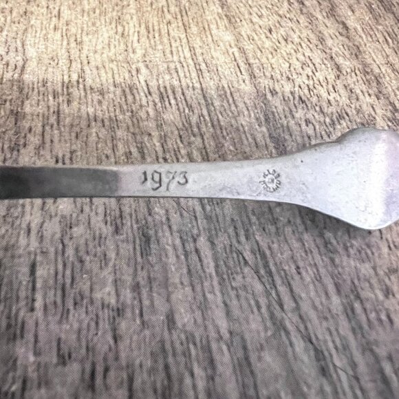 Vintage Silver Demitasse Cup Tea Coffee Spoon Tulip Flower Made Holland 1973 - Picture 6 of 7